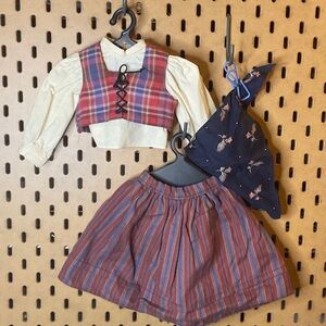 American Girl doll outfit - Kirstin’s swedish dirndl and kerchief